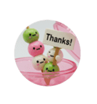 三色団子カプセルトイ(丸型)（個別スタンプ：4）