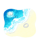 なんだかゆるいクラゲ（個別スタンプ：28）