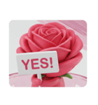 薔薇ばらカプセルトイ(四角型)（個別スタンプ：4）