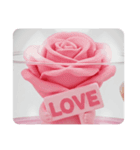 薔薇ばらカプセルトイ(四角型)（個別スタンプ：7）