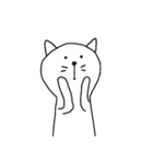 [アレンジ用]ユルい猫2（個別スタンプ：1）