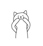 [アレンジ用]ユルい猫2（個別スタンプ：4）
