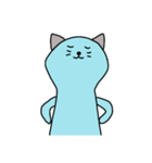 [アレンジ用]ユルい猫1（個別スタンプ：12）