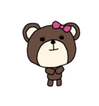 [アレンジ用]ユルいくまちゃん（個別スタンプ：3）