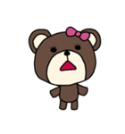 [アレンジ用]ユルいくまちゃん（個別スタンプ：6）