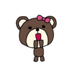 [アレンジ用]ユルいくまちゃん（個別スタンプ：7）