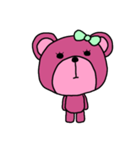 [アレンジ用]ユルいピンクのくまちゃん（個別スタンプ：2）
