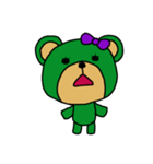 [アレンジ用]ユルいみどりくまちゃん（個別スタンプ：2）