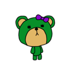 [アレンジ用]ユルいみどりくまちゃん（個別スタンプ：7）