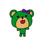 [アレンジ用]ユルいみどりくまちゃん（個別スタンプ：8）