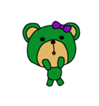 [アレンジ用]ユルいみどりくまちゃん（個別スタンプ：11）