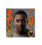 ※寂しがりで泣いちゃう♡ゲイの黒人男性♡（個別スタンプ：5）