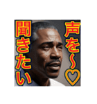 ※寂しがりで泣いちゃう♡ゲイの黒人男性♡（個別スタンプ：15）