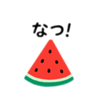 スイカスタンプ 日本語（個別スタンプ：12）