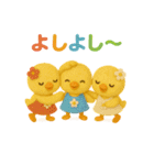 ふわふわひよこの毎日スタンプ★3匹★（個別スタンプ：31）