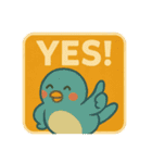 鳥たちの昭和レトロ看板スタンプ（個別スタンプ：29）
