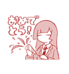 with color（個別スタンプ：33）