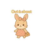 うさぎのメロディ♪ のんびりスタンプ ENG（個別スタンプ：5）