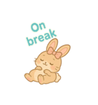 うさぎのメロディ♪ のんびりスタンプ ENG（個別スタンプ：7）