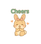 うさぎのメロディ♪ のんびりスタンプ ENG（個別スタンプ：9）