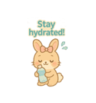 うさぎのメロディ♪ のんびりスタンプ ENG（個別スタンプ：13）