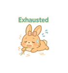 うさぎのメロディ♪ のんびりスタンプ ENG（個別スタンプ：15）