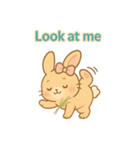 うさぎのメロディ♪ のんびりスタンプ ENG（個別スタンプ：18）