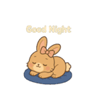 うさぎのメロディ♪ のんびりスタンプ ENG（個別スタンプ：24）