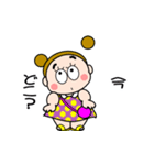 お団子2つ！【夏だ！日焼けだ！】（個別スタンプ：2）