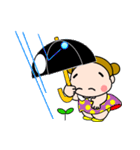 お団子2つ！【夏だ！日焼けだ！】（個別スタンプ：22）