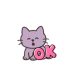 パープルCATS（個別スタンプ：8）