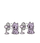 パープルCATS（個別スタンプ：10）