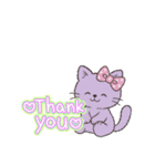 パープルCATS（個別スタンプ：20）