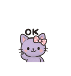 パープルCATS（個別スタンプ：22）