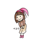 おかっぱ頭のバニーちゃん8（個別スタンプ：17）