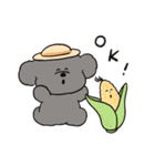 トイプーとアヒルの夏休み（個別スタンプ：3）