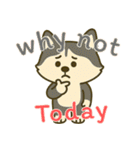 ハスキーの無気力日常 (えいご) Ver5（個別スタンプ：8）