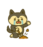 ハスキーの無気力日常 (ベトナム) Ver5（個別スタンプ：33）