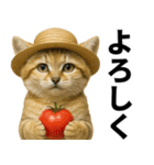 素直なネコのスナネコ！スナちゃんの夏休み（個別スタンプ：21）