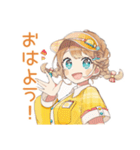 ドタバタ新人ウェイトレスの日常♡（個別スタンプ：2）
