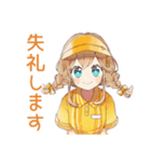 ドタバタ新人ウェイトレスの日常♡（個別スタンプ：6）