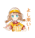 ドタバタ新人ウェイトレスの日常♡（個別スタンプ：19）