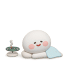 夏に便利◎3Dちびっこにこりん #2（個別スタンプ：3）