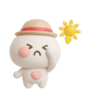 夏に便利◎3Dちびっこにこりん #2（個別スタンプ：15）