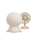 夏に便利◎3Dちびっこにこりん #2（個別スタンプ：19）