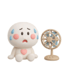 夏に便利◎3Dちびっこにこりん #2（個別スタンプ：20）