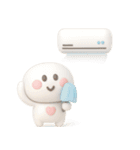 夏に便利◎3Dちびっこにこりん #2（個別スタンプ：40）