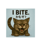目つきの悪い猫2(英語)（個別スタンプ：2）