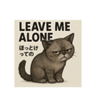 目つきの悪い猫2(英語)（個別スタンプ：4）