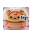 パンケーキカプセルトイ(四角型)（個別スタンプ：3）